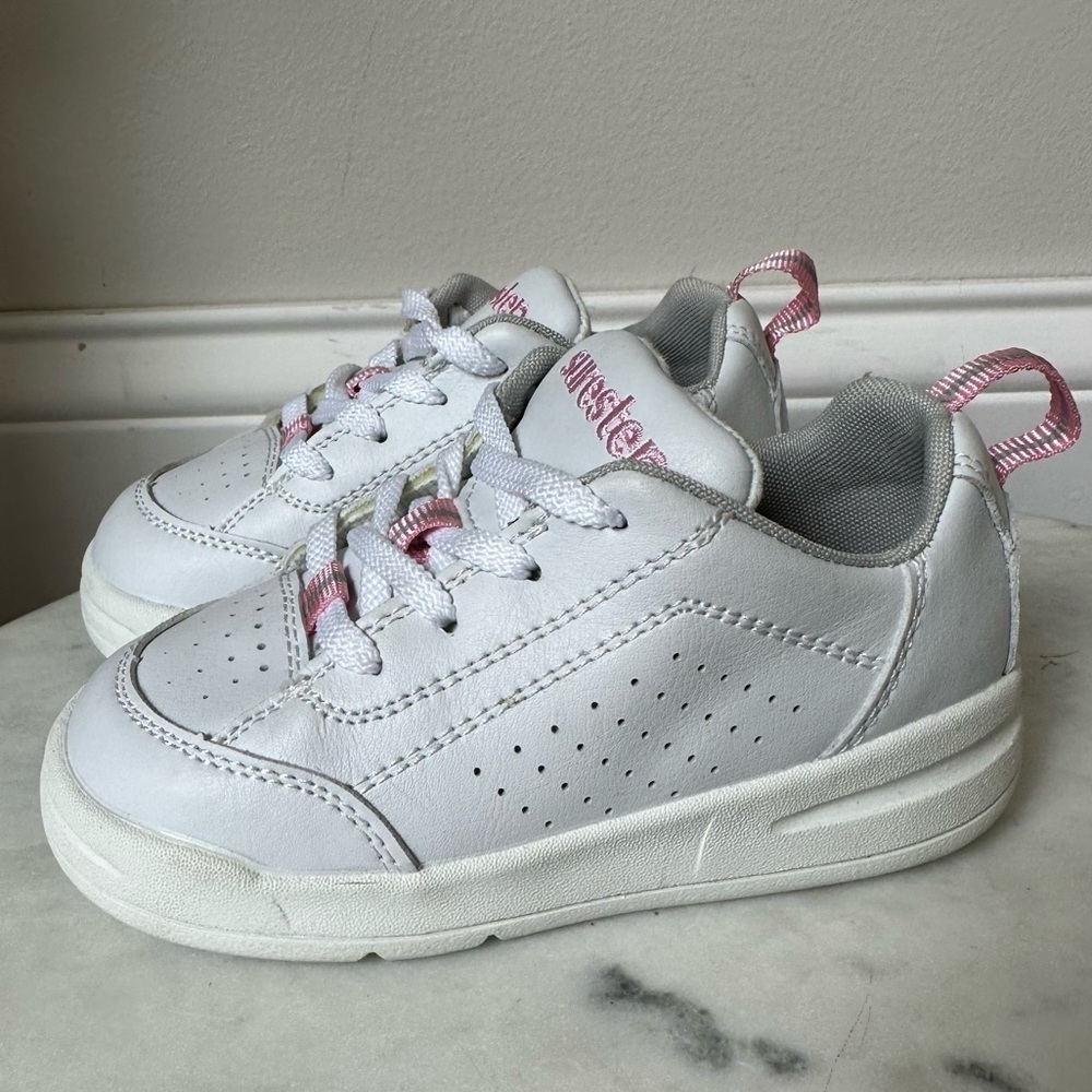Surestep Toddler Girl Walking Support Shoes sneakers size 9 Pink White - Picture 2 of 11
